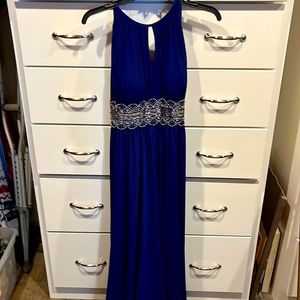 R&M Richards long formal dress royal blue size 8